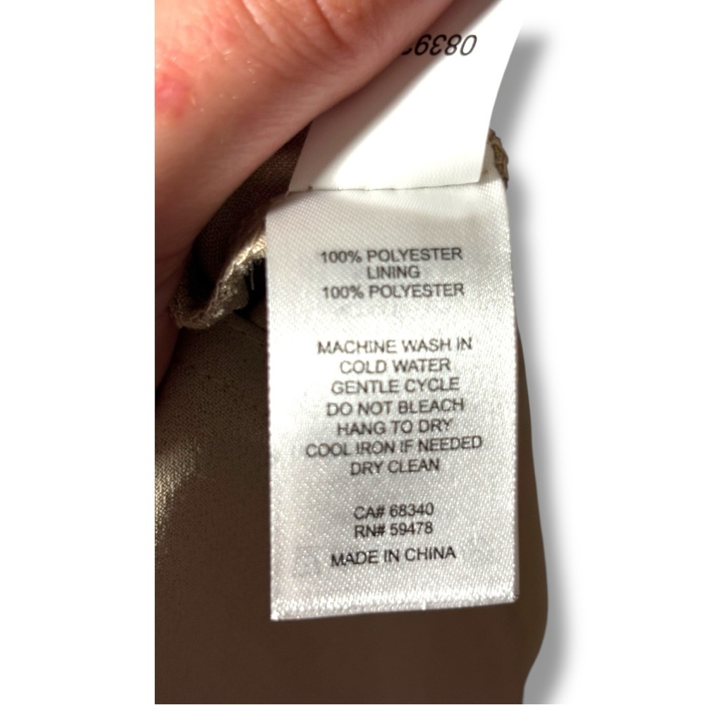 Joie Cream Sleeveless A-Line Square Neck Soft Fit & Flare Midi Dress - Picture 11 of 15